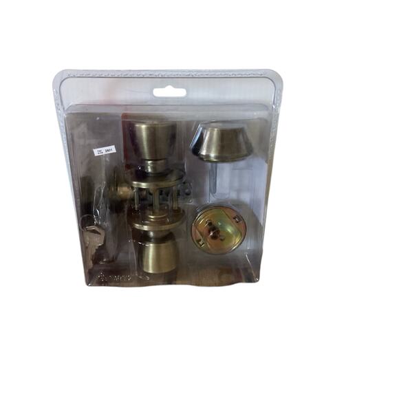 Reliabilt Keyed Knob Single Cylinder Deadbolt Combo Pack Doorknob set - Picture 3 of 4